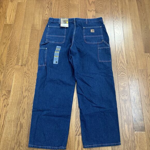 Men's Carhartt Loose Original Dungaree Fit Carpenter Pants B13-DST 40×30 NWT - Picture 5 of 8